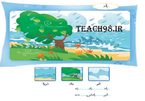 آموزش نشانه ب-فارسی اول دبستان